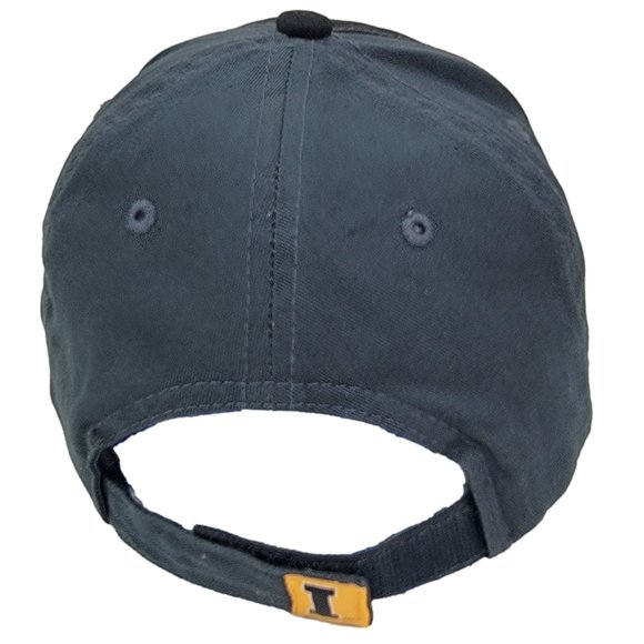 Iowa Hawkeyes Hat Slouch Baseball Cap Black Embroidered Logo Adjustable Strap - Picture 3 of 6